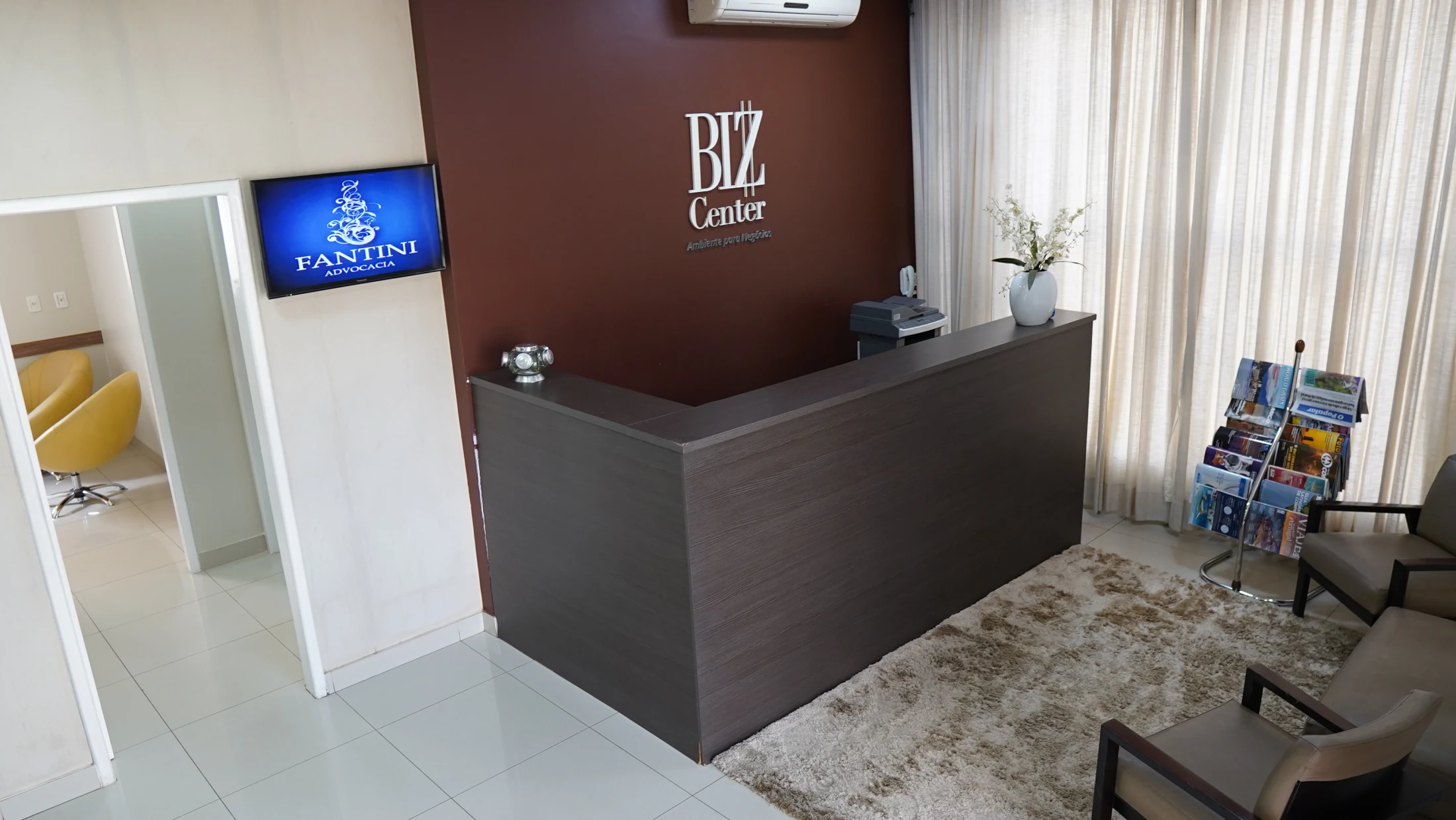 Recepção da Biz Center em Goiânia